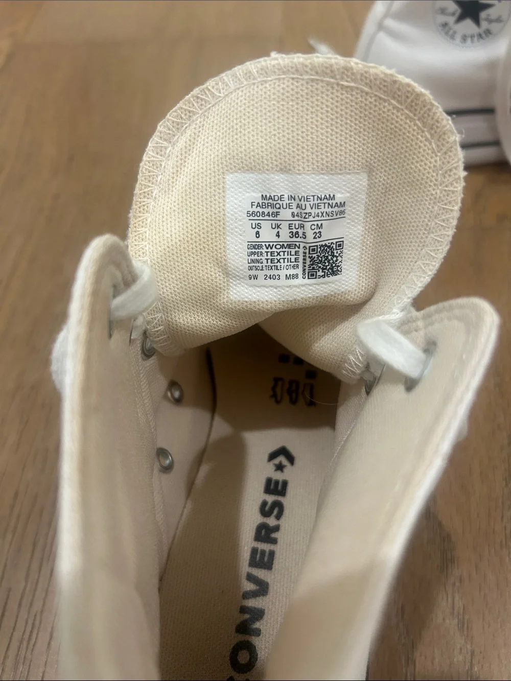 Converse White High-Top Kids Sneakers